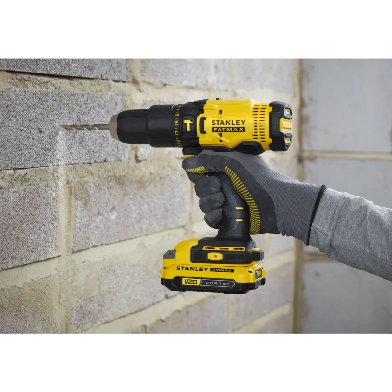 STANLEY Perceuse visseuse à percussion V20 Lithium 18V 2 batteries