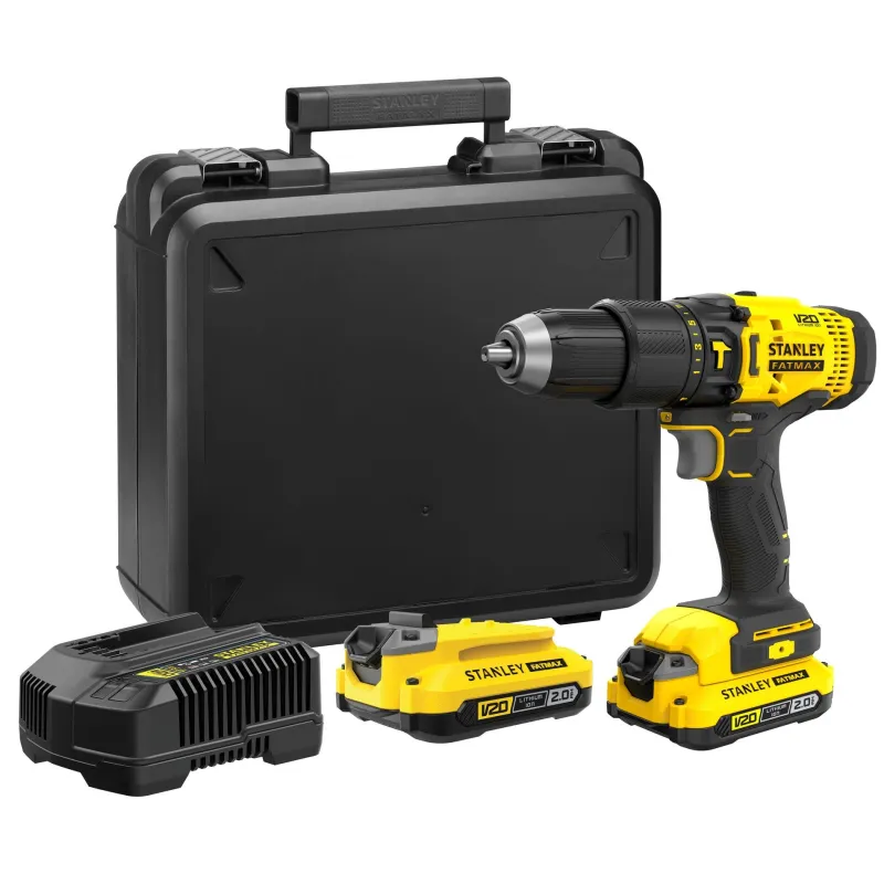 STANLEY Perceuse visseuse à percussion V20 Lithium 18V 2 batteries