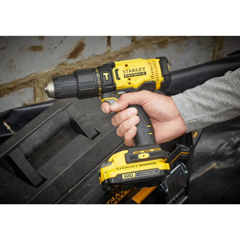 STANLEY Perceuse visseuse à percussion V20 Lithium 18V 2 batteries
