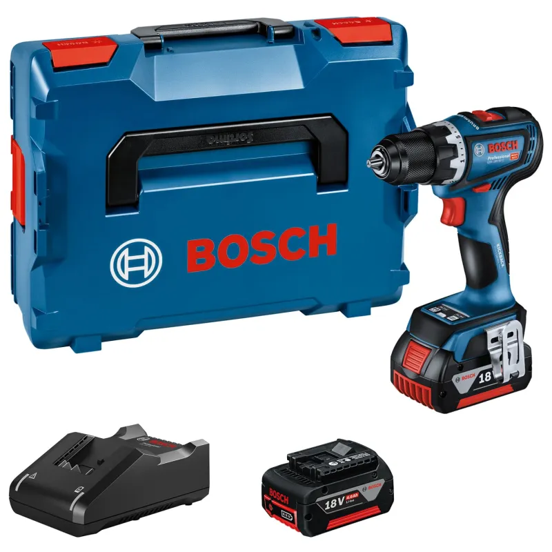 Best BOSCH PROFESSIONAL Perceuse-visseuse sans fil GSR 18V Brushless (2x4,0 Ah)