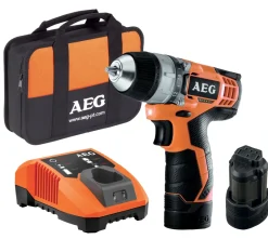 Discount AEG Perceuse visseuse 12V (2x1,5 Ah) + chargeur