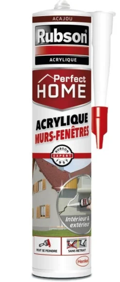 Discount RUBSON Perfect home acrylique murs-fenêtres ACAJOU 280 ml