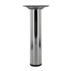 New Pied rond M10 Ø30 mm acier chromé brillant H.150 mm