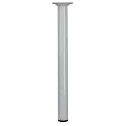 Hot Pied rond M10 Ø30 mm acier époxy blanc H.350 mm