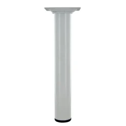 Sale Pied rond M10 Ø30 mm acier époxy blanc H.200 mm
