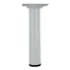 Discount Pied rond M10 Ø30 mm acier époxy blanc H.150 mm