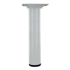 Discount Pied rond M10 Ø30 mm acier époxy blanc H.150 mm