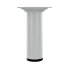 Clearance Pied rond M10 Ø30 mm acier époxy blanc H.100 mm