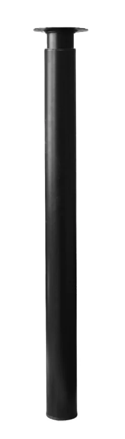 Best Pied rond Zoom réglable Ø50-60x700-1100mm acier noir (x1)