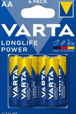 VARTA Pile alcaline Longlife Power AA (x6)