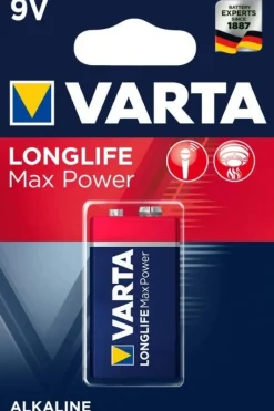 Sale VARTA Pile alcaline 6LR61 9V LonglifeMaxPower