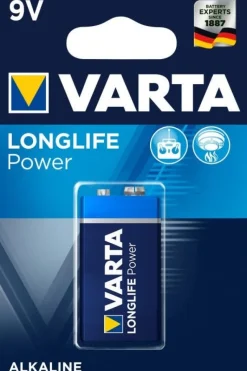 Online VARTA Pile alcaline 6LR61 9V Longlife Power