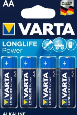 VARTA Piles alcalines LR6 AA Longlife Power (x4)