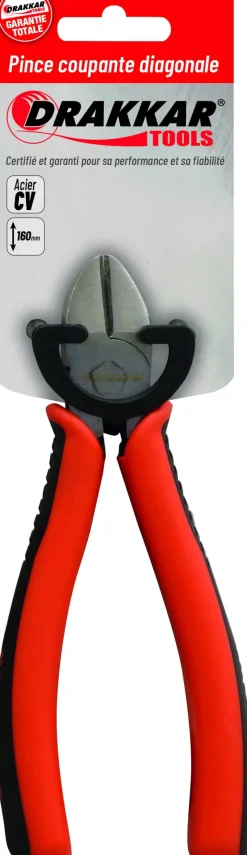 DRAKKAR EQUIPEMENT Pince coupante 160mm bi-matière - sur carte