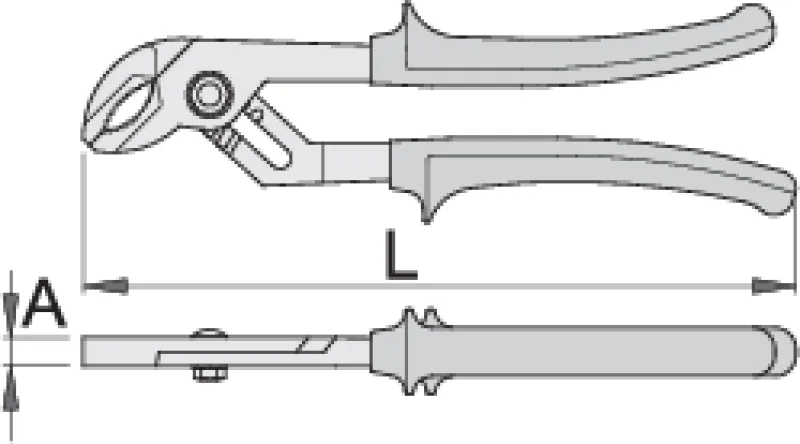 Hot UNIOR Pince multiprise double cannelure 180 mm
