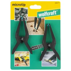 Clearance WOLFCRAFT Pinces à ressort à bec long (x2)