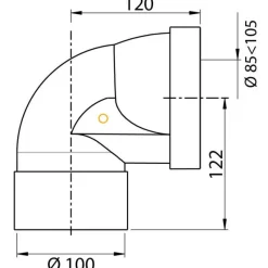 Discount WIRQUIN Pipe WC rigide courte coudée femelle Ø100mm