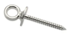 Clearance Piton à oeil vis à bois crochet ferme acier inoxydable (x2)