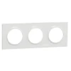 Clearance SCHNEIDER Plaque de finition Odace Styl blanche 3 postes