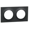 New SCHNEIDER Plaque de finition Odace Styl 2 postes anthracite 71mm