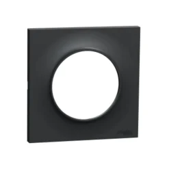 New SCHNEIDER Plaque de finition Odace styl 1 poste anthracite