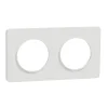 Outlet SCHNEIDER Plaque de finition Odace Touch blanche 2 postes