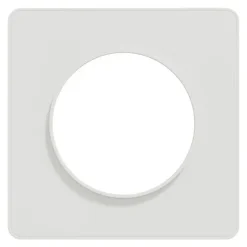 SCHNEIDER Plaque de finition Odace Touch blanche 1 poste