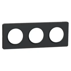 Online SCHNEIDER Plaque de finition Odace Touch 3 postes anthracite 71mm
