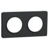 SCHNEIDER Plaque de finition Odace Touch 2 postes anthracite 71mm