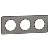 Online SCHNEIDER Plaque de finition Odace Touch 3 postes alu brossé 71mm
