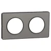 Sale SCHNEIDER Plaque de finition Odace Touch 2 postes alu brossé 71mm