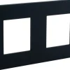 Clearance SCHNEIDER Plaque de finition Unica Déco anthracite 3 postes