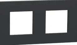 Online SCHNEIDER Plaque de finition Unica Déco anthracite 2 postes
