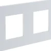 Sale SCHNEIDER Plaque de finition Unica Déco blanche 2 postes