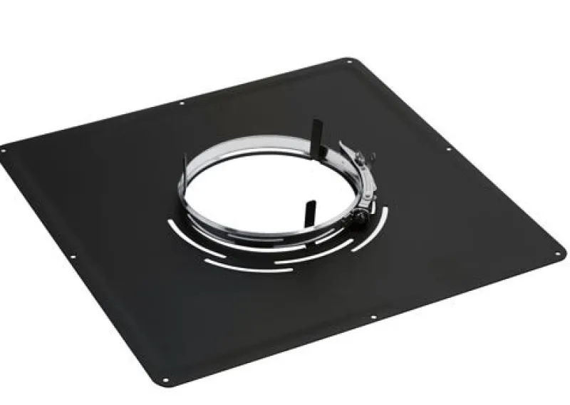 Online Plaque de propreté 400 x 400 mm noire Ø180mm