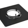 Outlet TEN Plaque de propreté 400 x 400 noire Ø140mm
