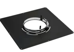 Outlet TEN Plaque de propreté 400 x 400 noire Ø140mm