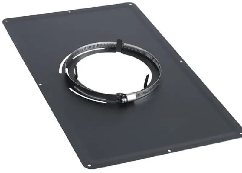 Outlet TEN Plaque de propreté 300 x 500 noire Ø150/153mm