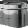 Best TEN Plaque d'étanchéité inox 350x350 Ø125mm