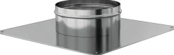 Best TEN Plaque d'étanchéité inox 350x350mm Ø150/155mm