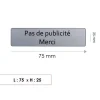 Online RENZ Plaque "Pas de publicité, Merci" pour boîtes aux lettres