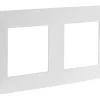 Outlet ZENITECH Plaque 2 postes artezo blanc