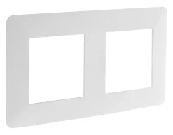 Outlet ZENITECH Plaque 2 postes artezo blanc