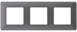 Hot ZENITECH Plaque 3 postes artezo titanium
