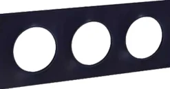 Discount Plaque 3 postes styl Odace gris anthracite