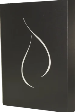 Hot TEN Plaque protection murale 860x1200mm noir flamme