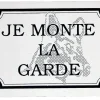 New ZOLUX Plaque signalétique pour portail "Je monte la garde"