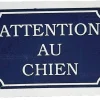 ZOLUX Plaque signalétique pour portail "Attention au chien"