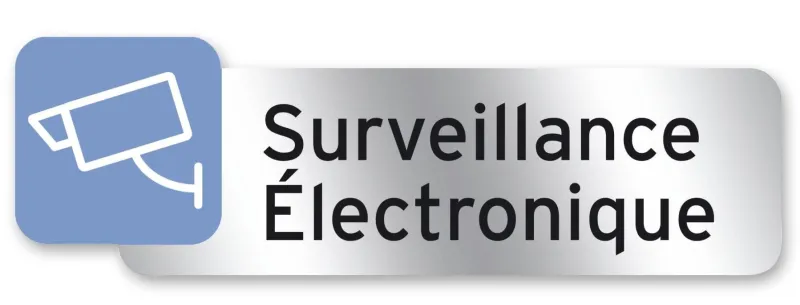 Discount CHAPUIS Plaque signalétique "Surveillance électronique"