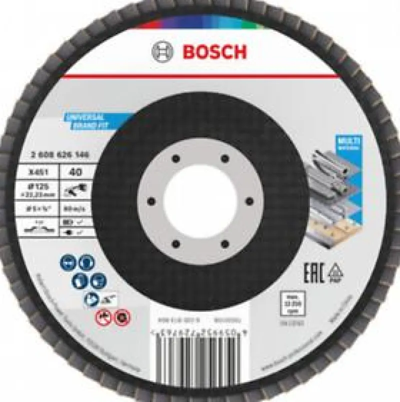 Online BOSCH 15 Plateaux à lamelles X451 Plat Ø125mm G40